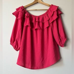 Sam and Jess Women's Ruffled Off-The-Shoulder Top